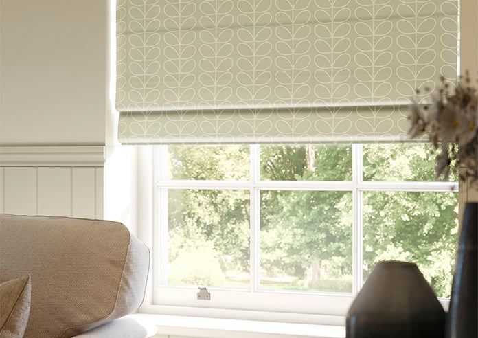 Orla Kiely Linear Stem, Pebble - Twist&Fit Roman Blind - Image 5